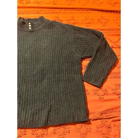 Vintage Spiegel women 2x. Creamy blue sweater big comfy cozy soft ribbed - Picture 5 of 15